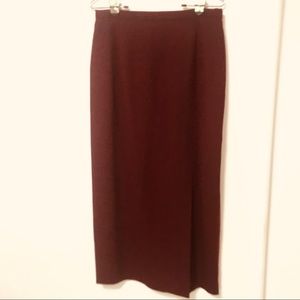 Talbots wool long skirt Open fold below